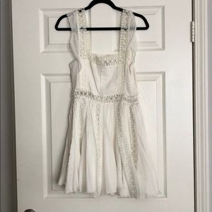 Free People white mini dress